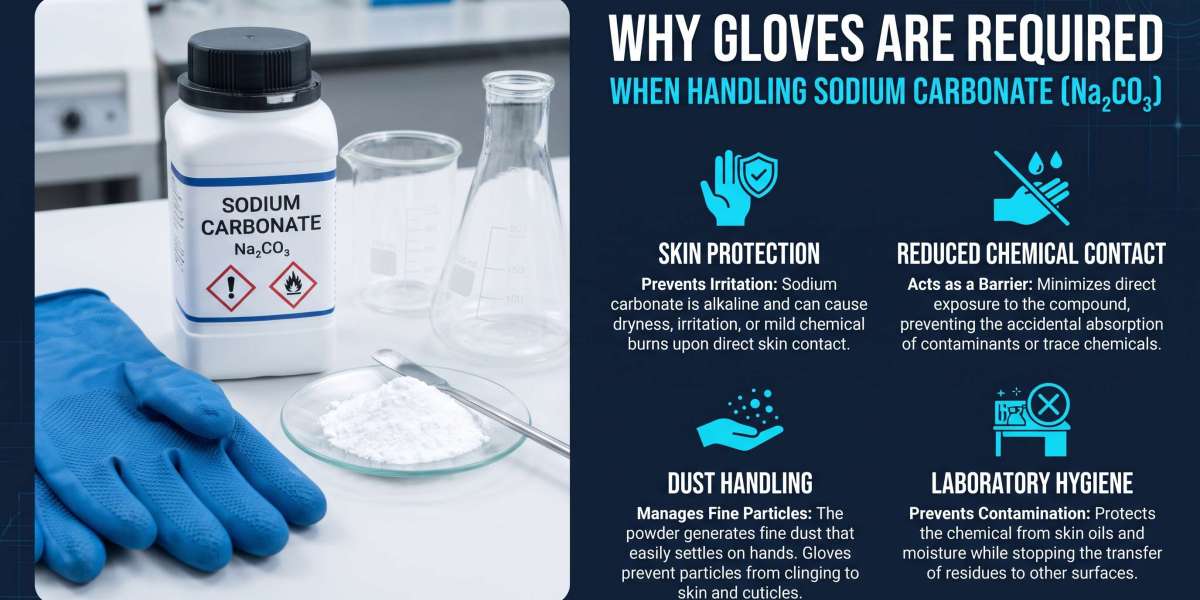 Why do we need fgloves for sodium carbonate